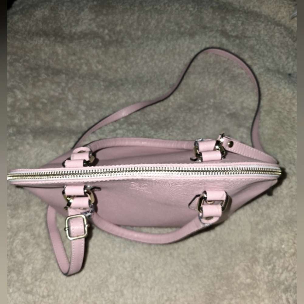 Borse En Pelle. Pink Saffiano Dome Satchel. Made In Italy. EUC - Picture 7 of 14